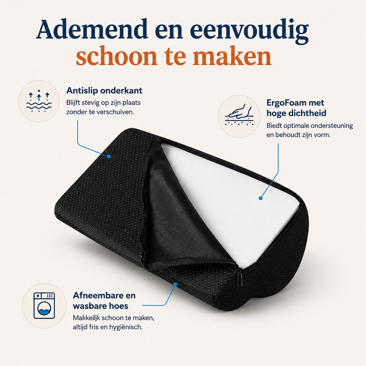 Ergonomische voetensteun
